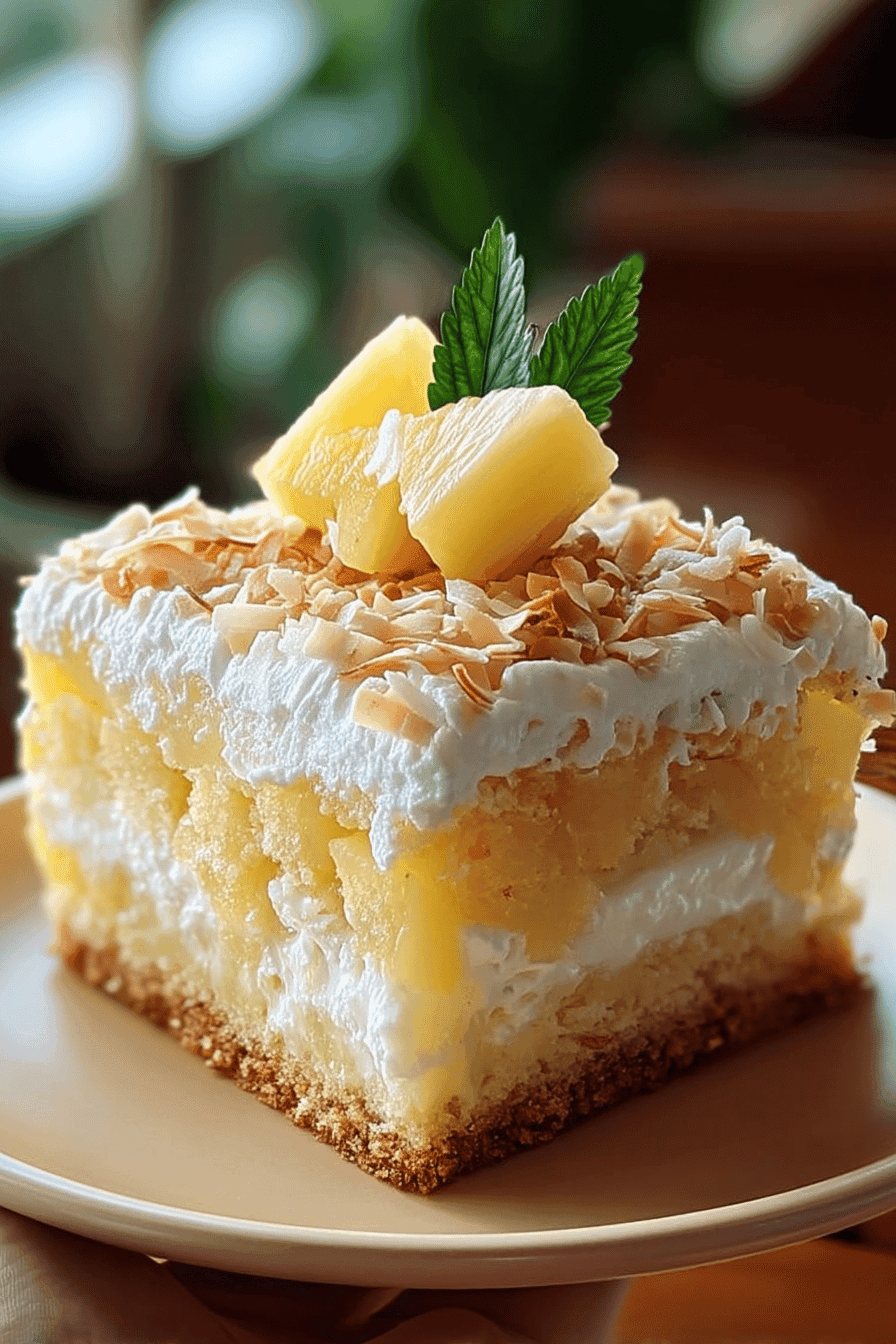 pineapple coconut dream cake
