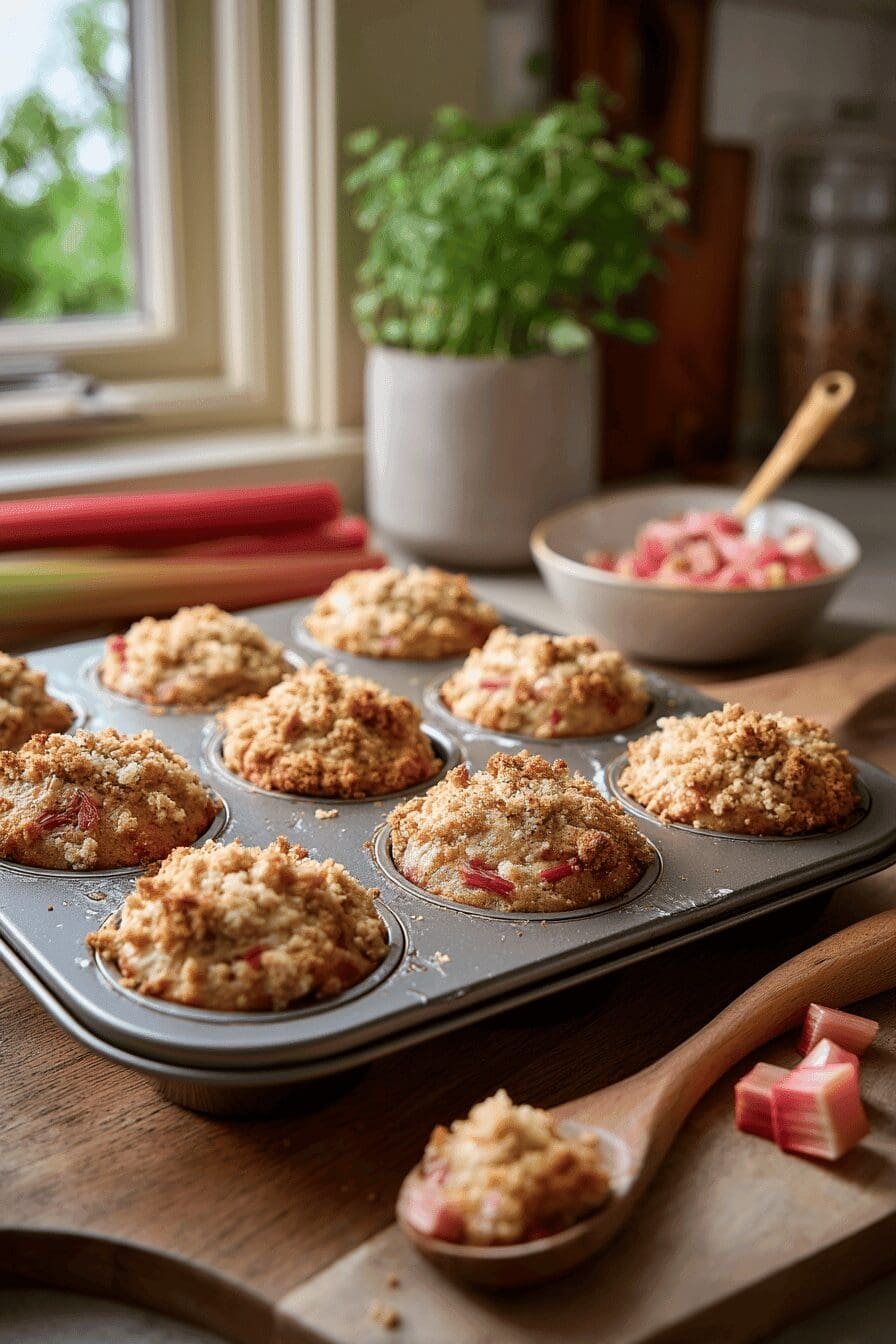 rhubarb muffins