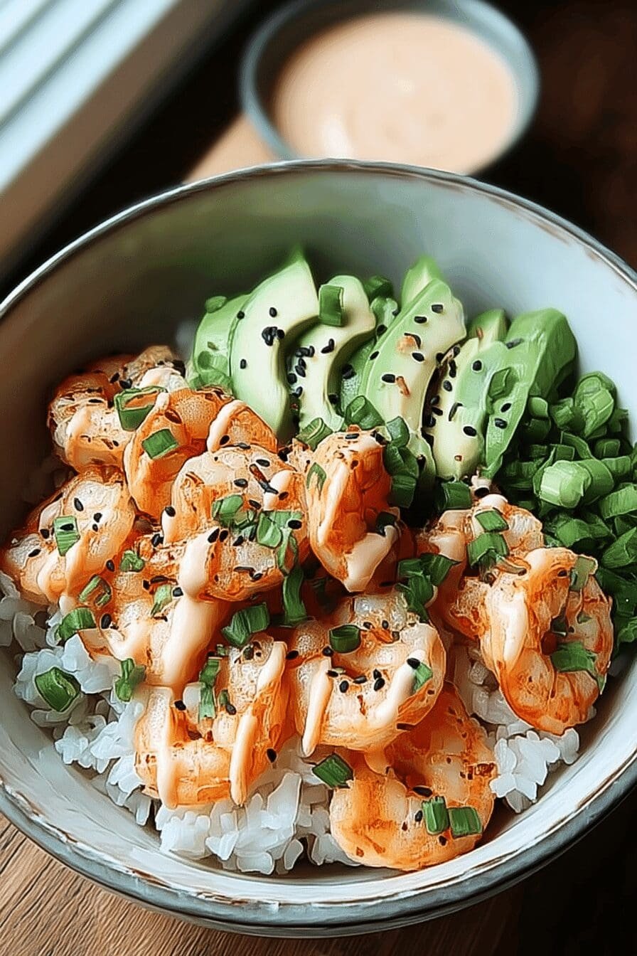 shrimp rice bowls