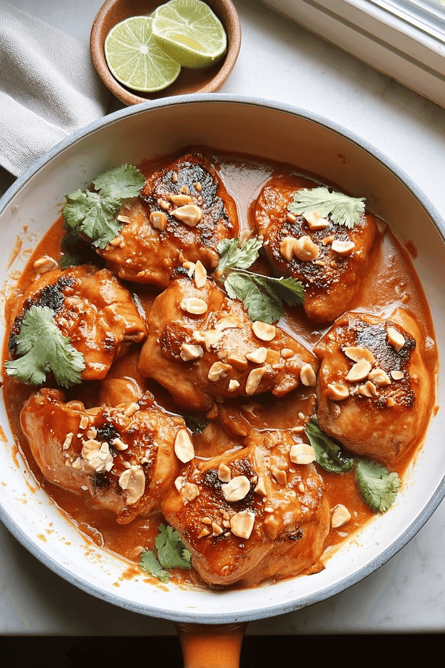 slow cooker satay chicken