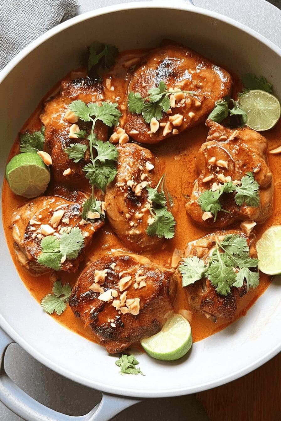 slow cooker satay chicken