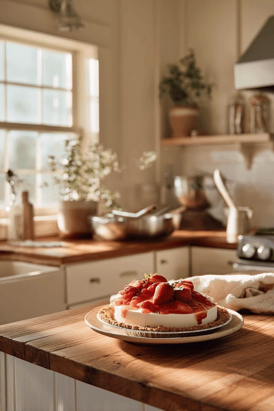 strawberry cream cheese chill pie