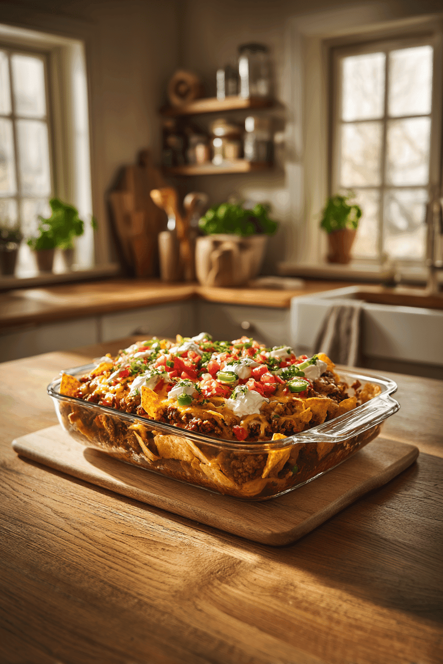 walking taco bake