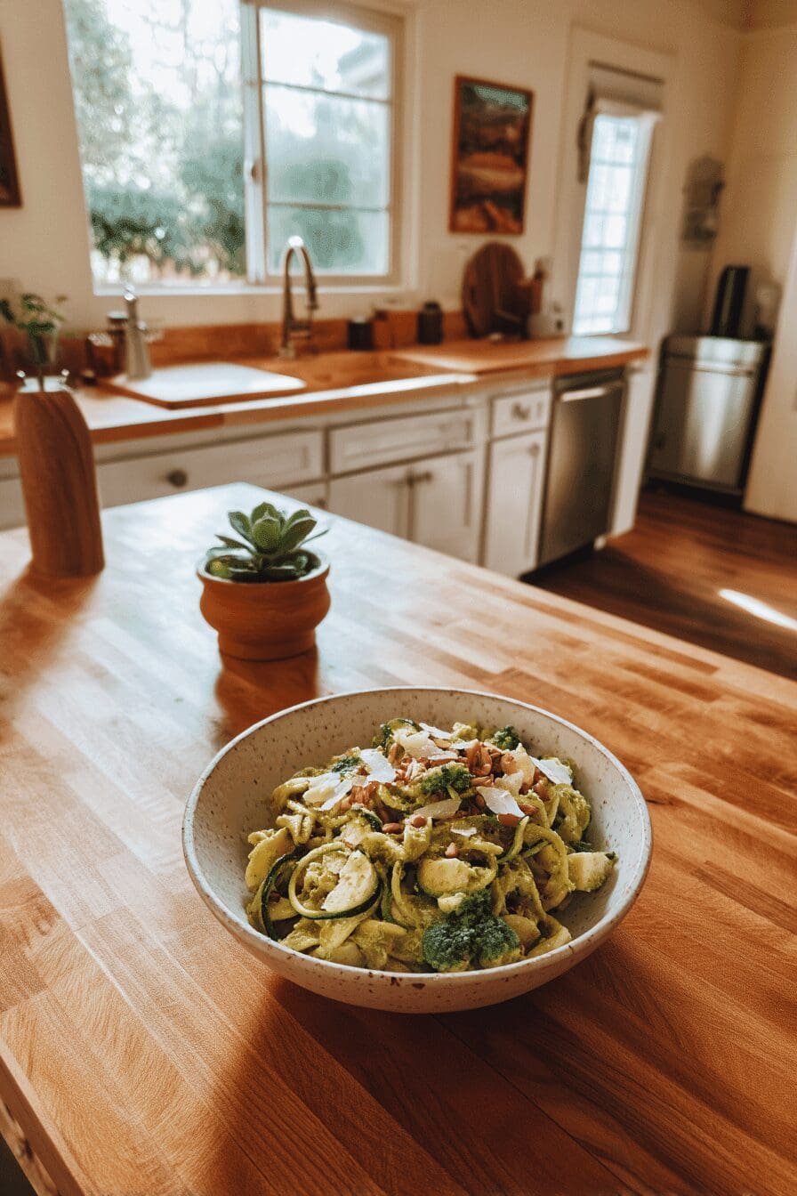 zucchini pesto pasta