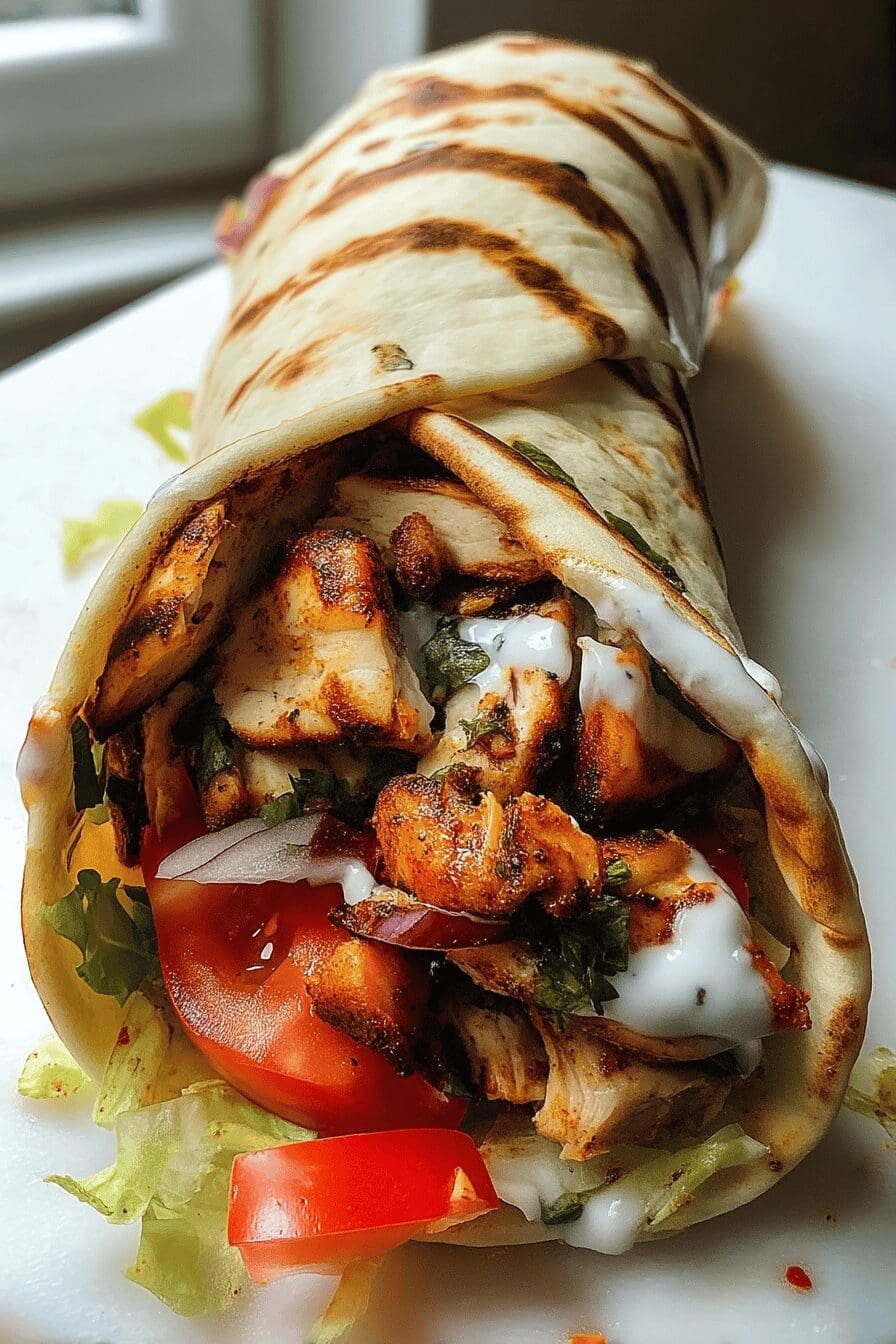 Chicken Shawarma Wrap Sandwich