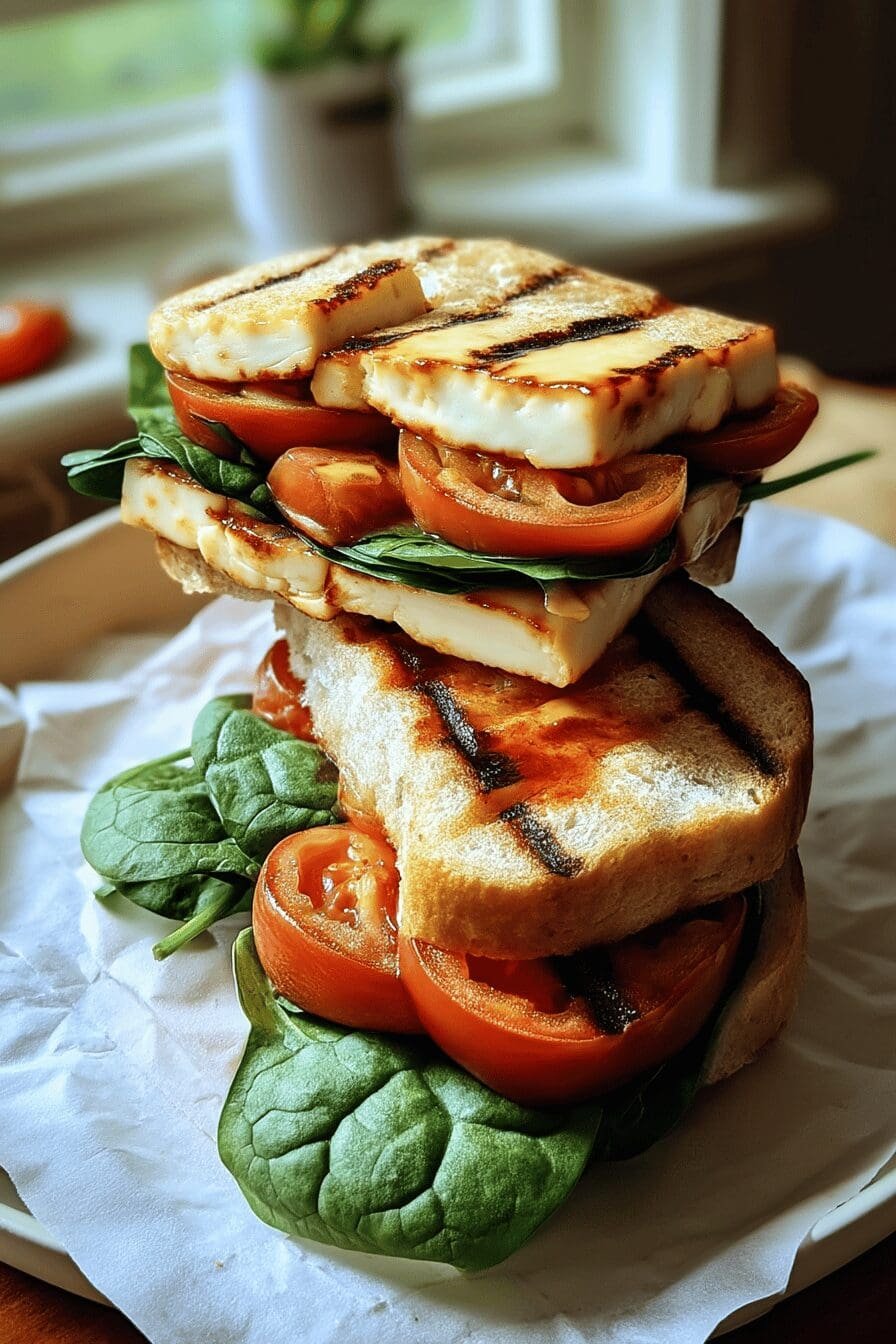 Grilled Halloumi Sandwich