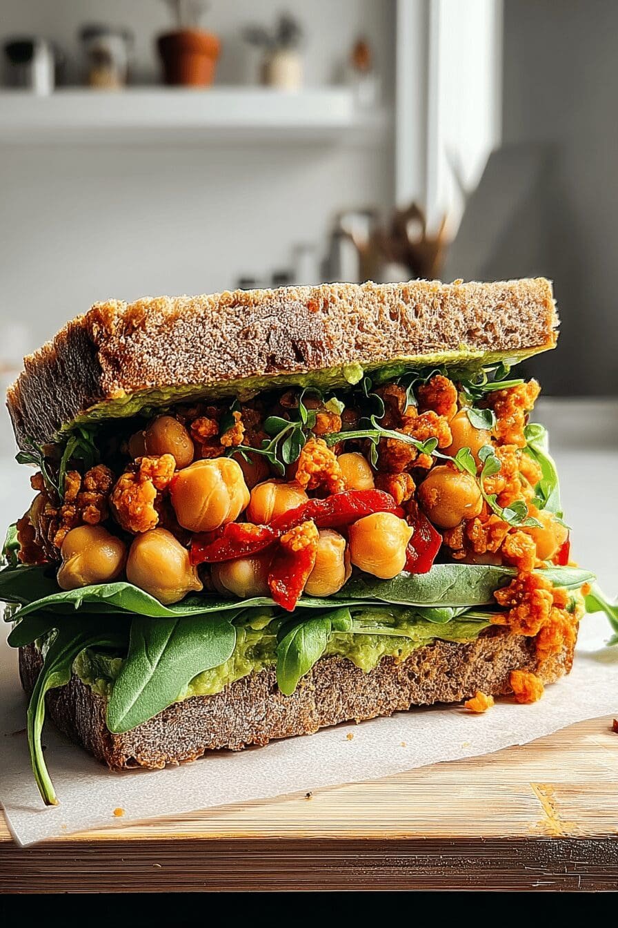 Spicy Chickpea Sandwich
