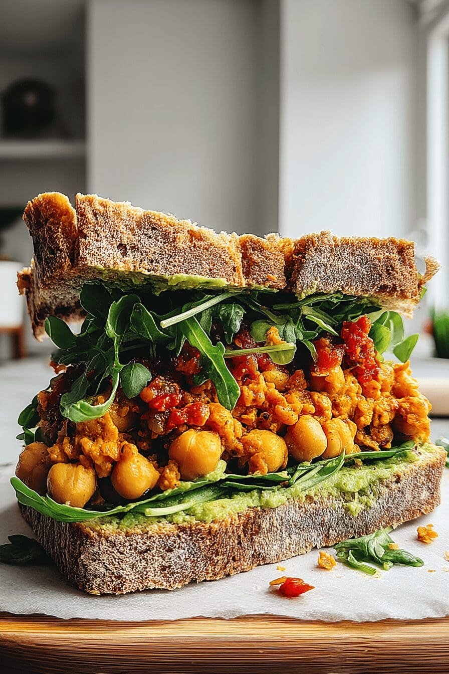 Spicy Chickpea Sandwich