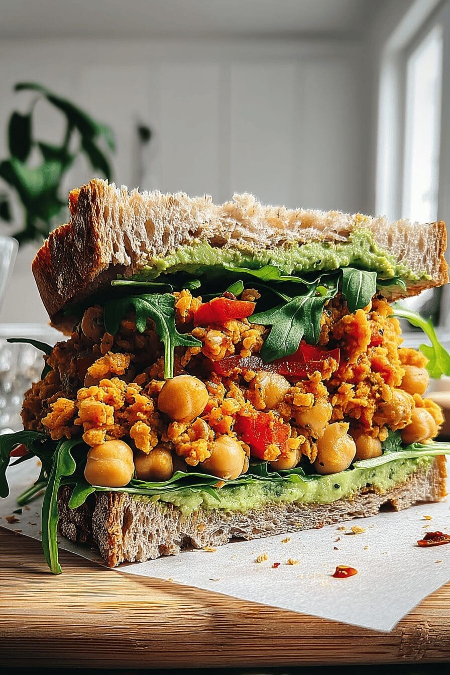Spicy Chickpea Sandwich