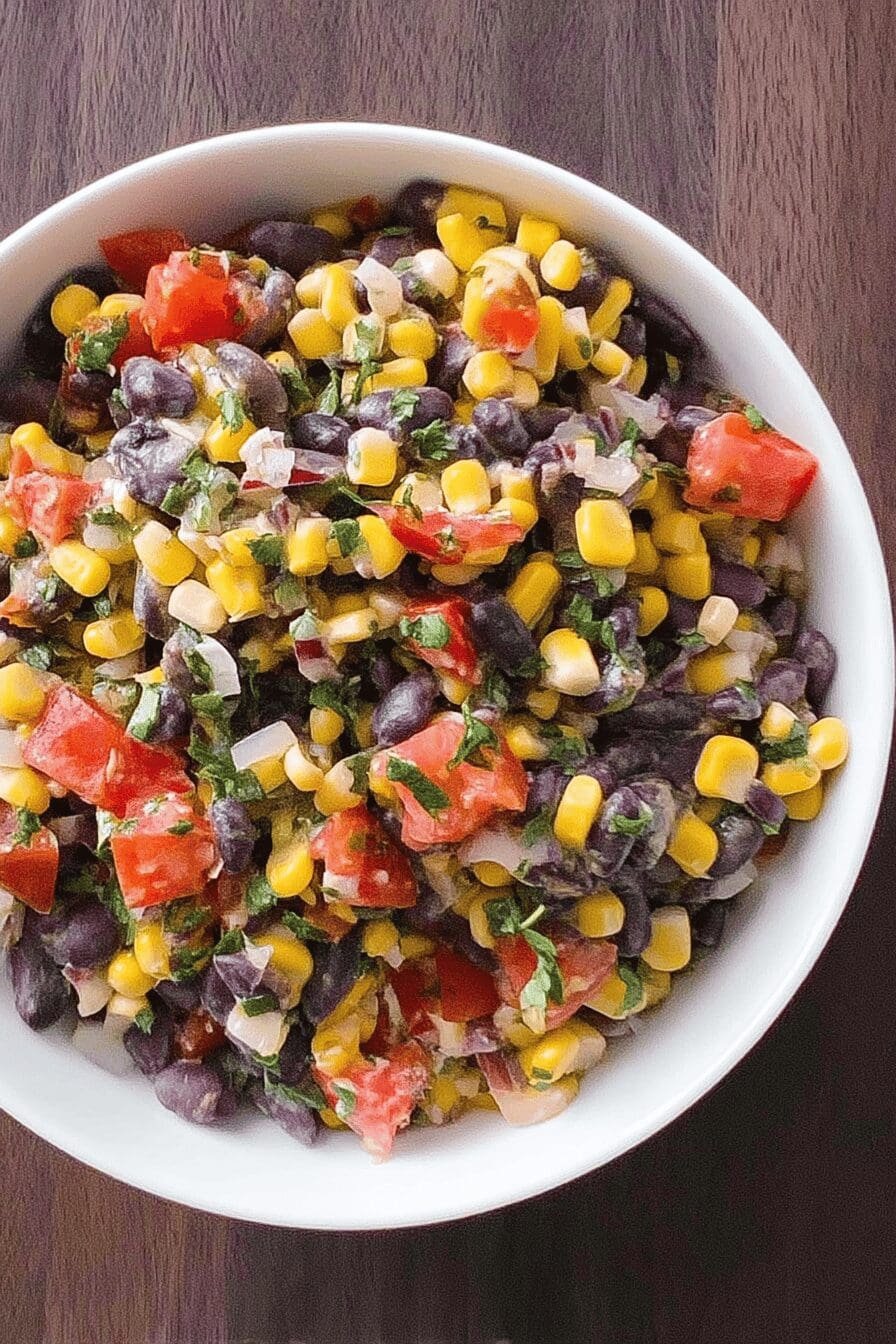 black bean and corn salsa dip