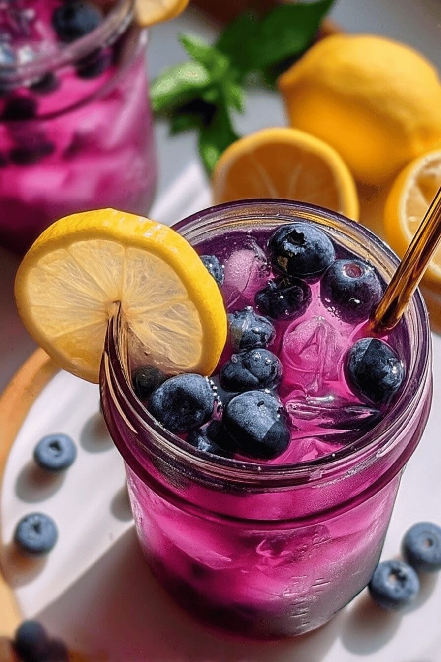 blueberry lavender lemonade