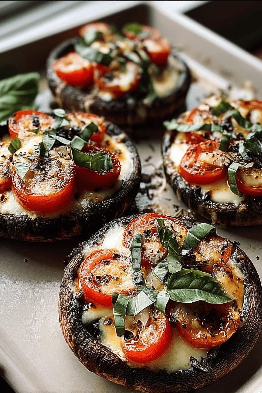 caprese stuffed portobello mushrooms