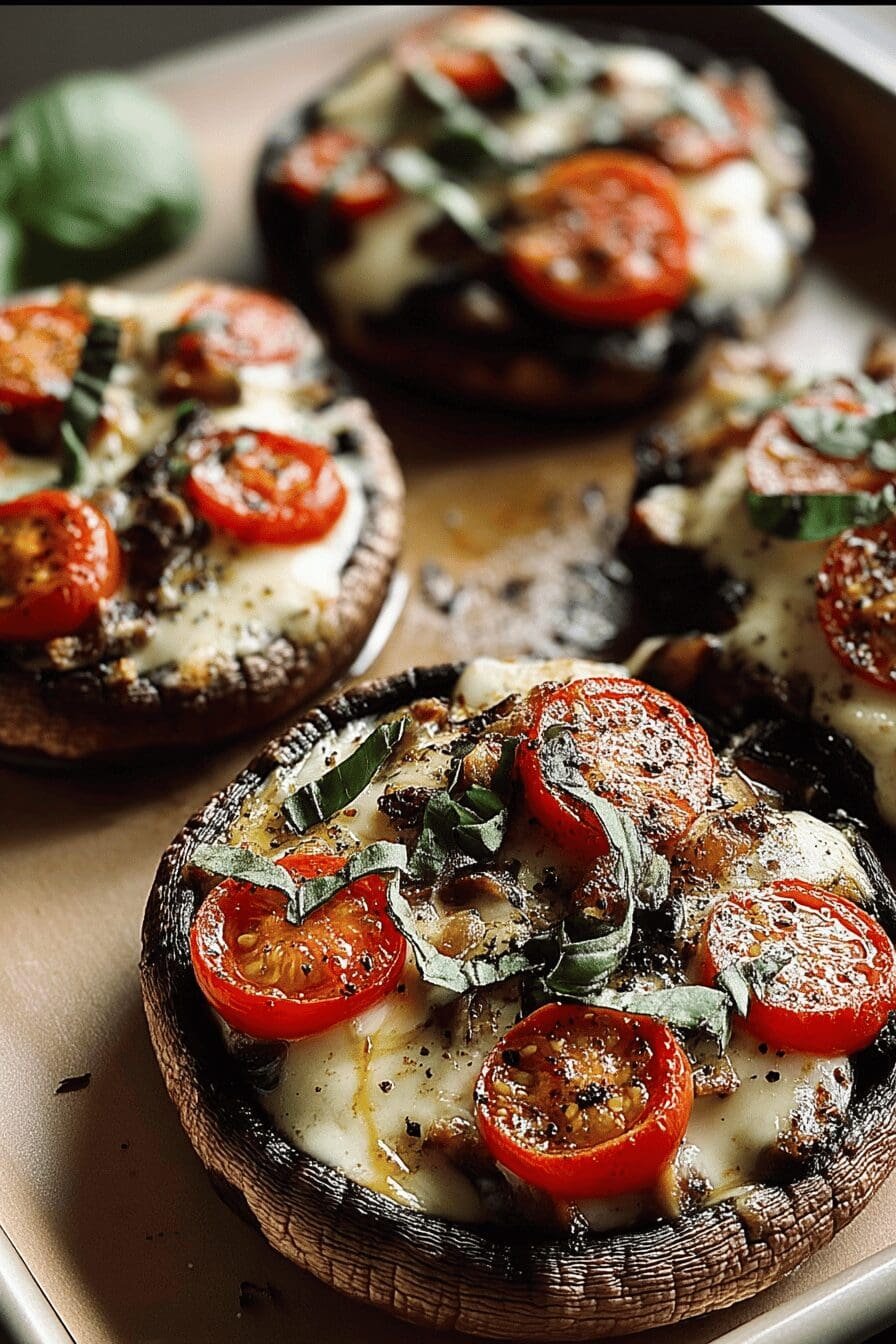 caprese stuffed portobello mushrooms