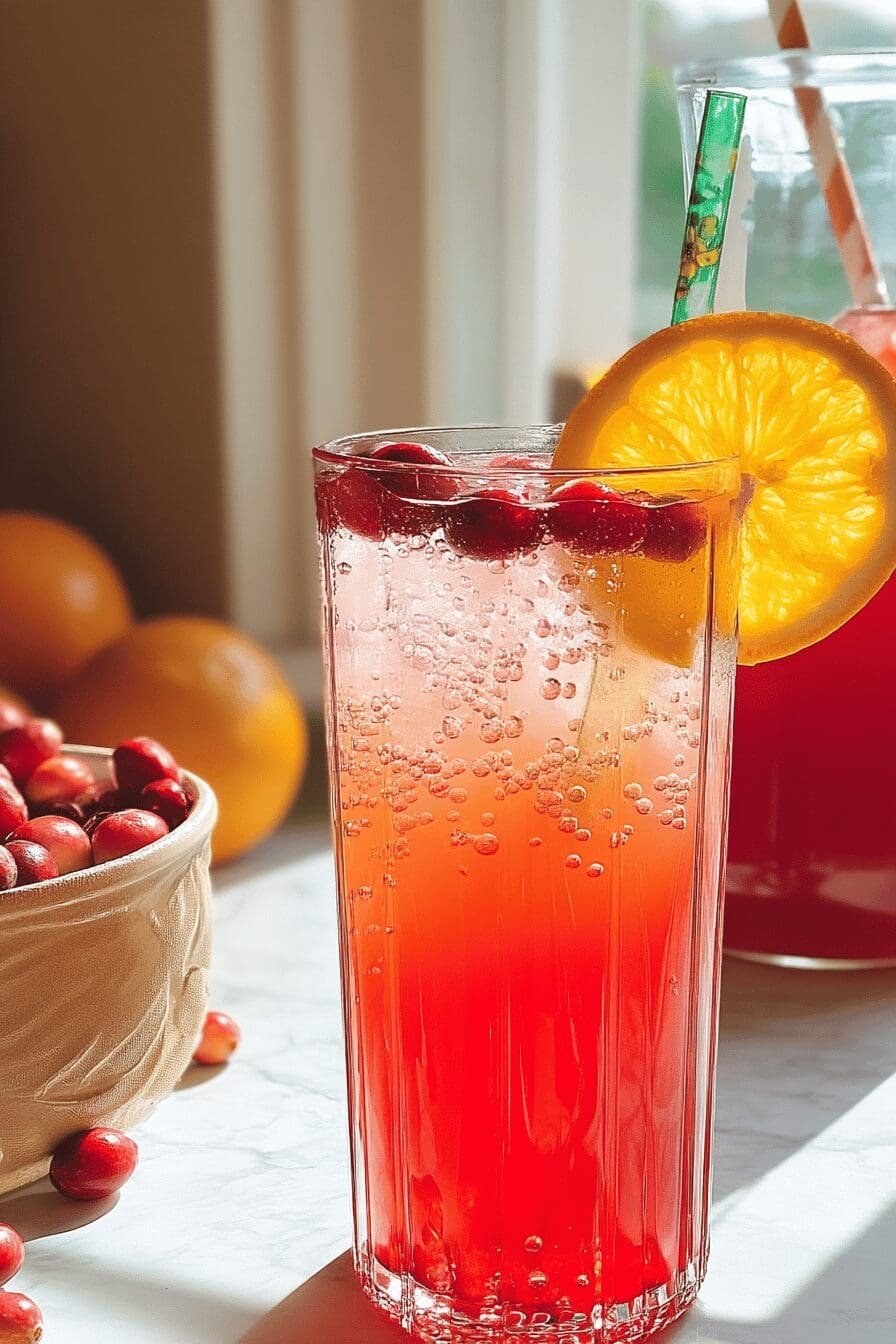 cranberry orange summer drink