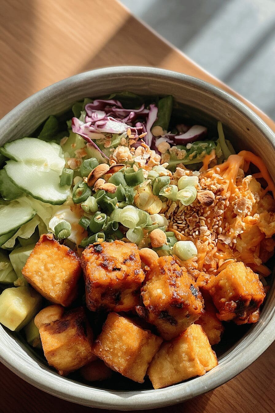 crispy tofu bowl