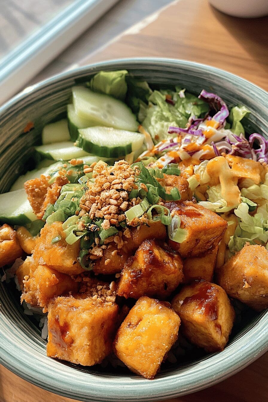 crispy tofu bowl
