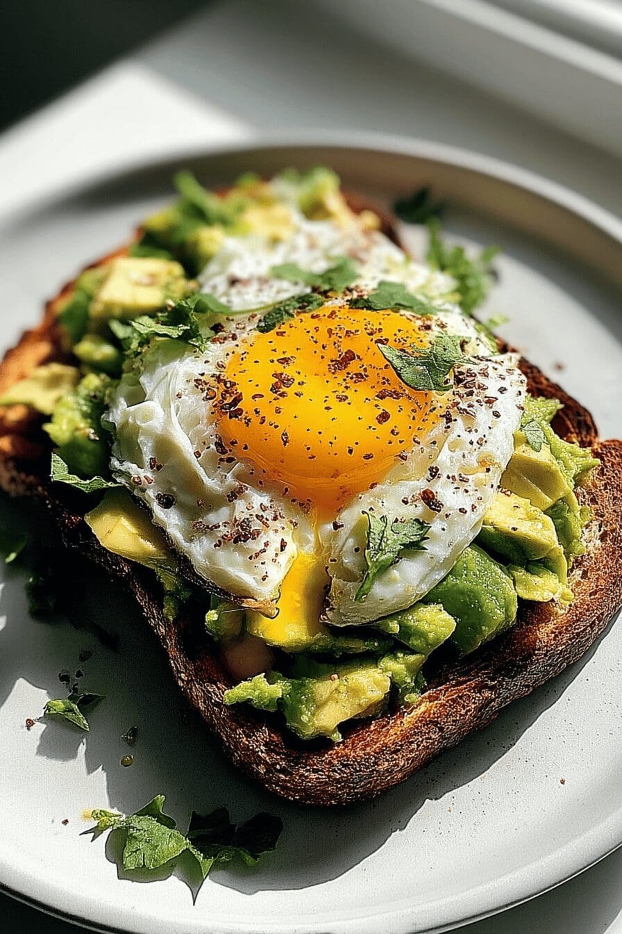 egg avocado breakfast sandwich