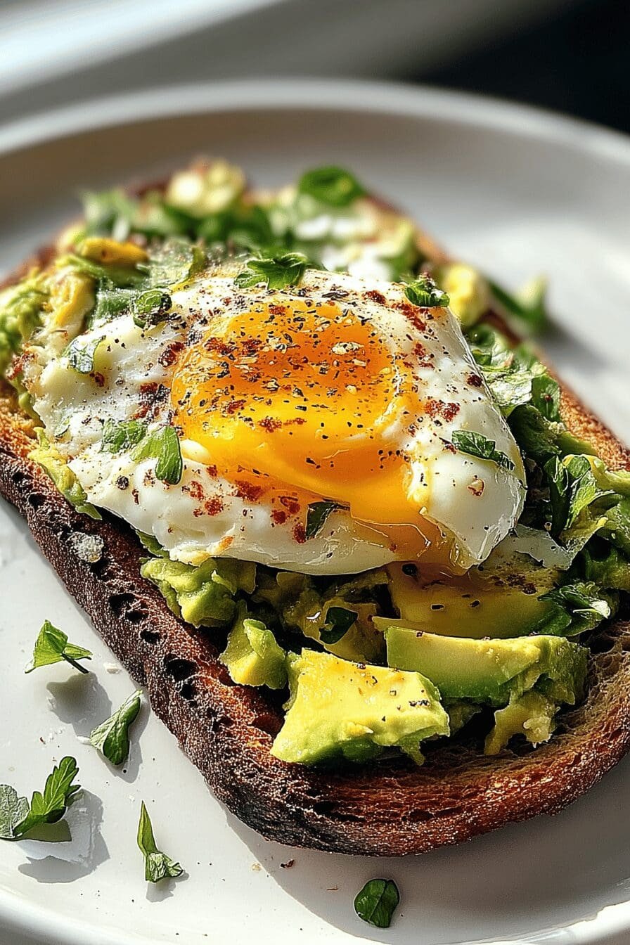 egg avocado breakfast sandwich