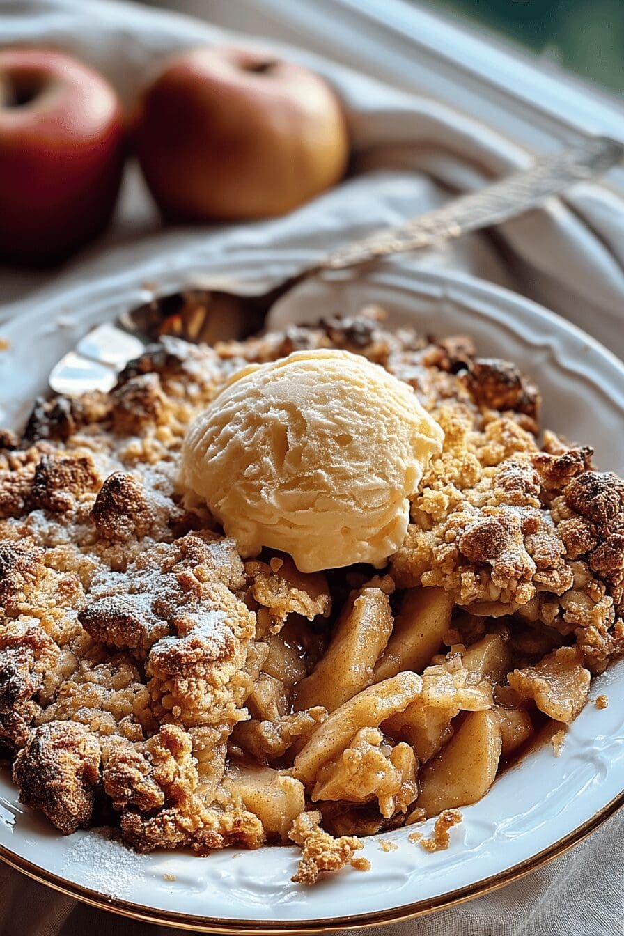 fathers day apple crisp