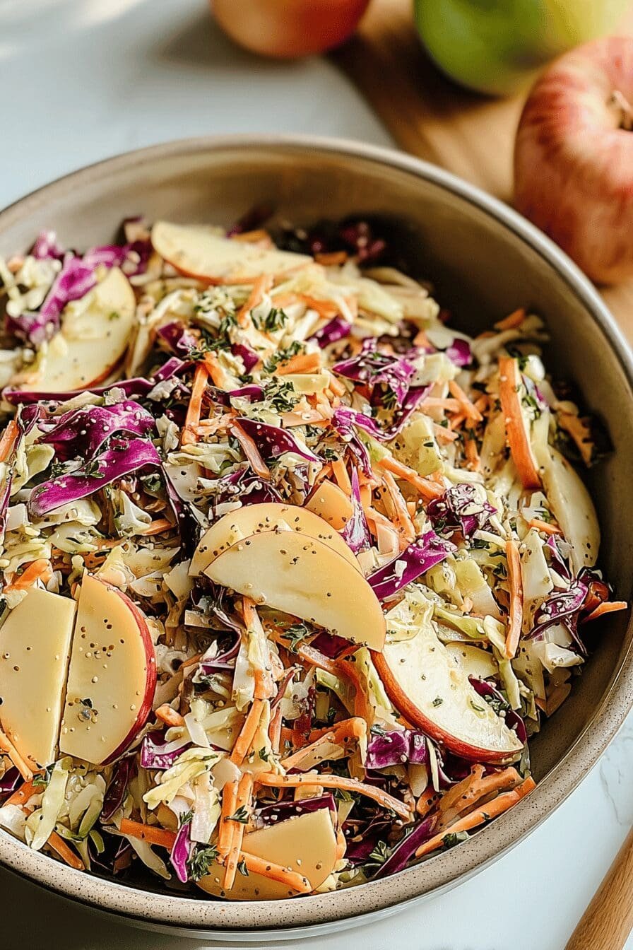 fathers day apple slaw with honey dijon