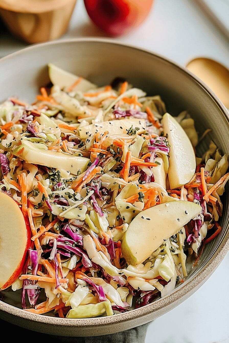 fathers day apple slaw with honey dijon