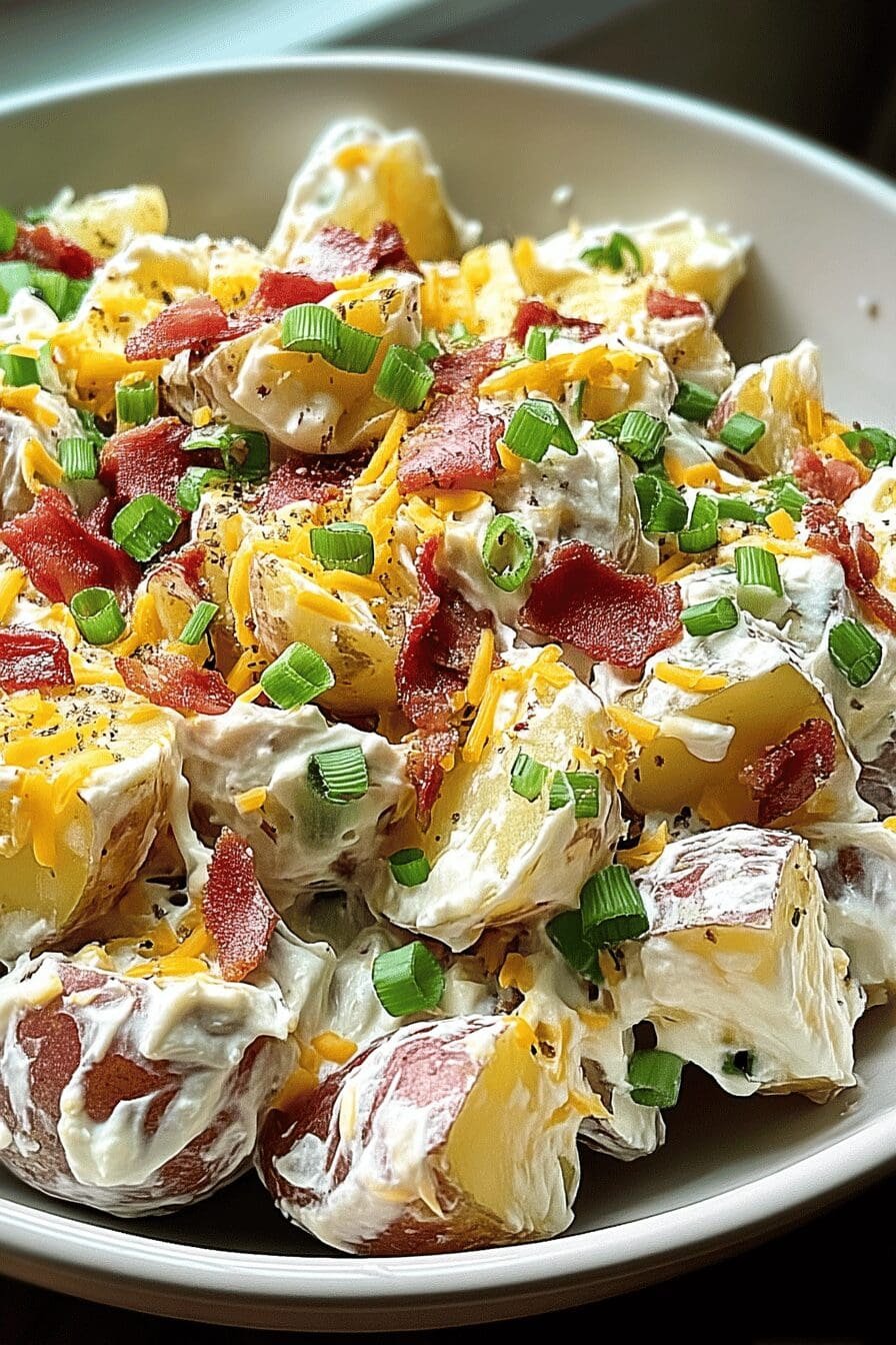fathers day loaded baked potato salad