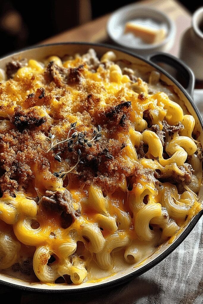 fathers day mac and cheese with beef 2.png
