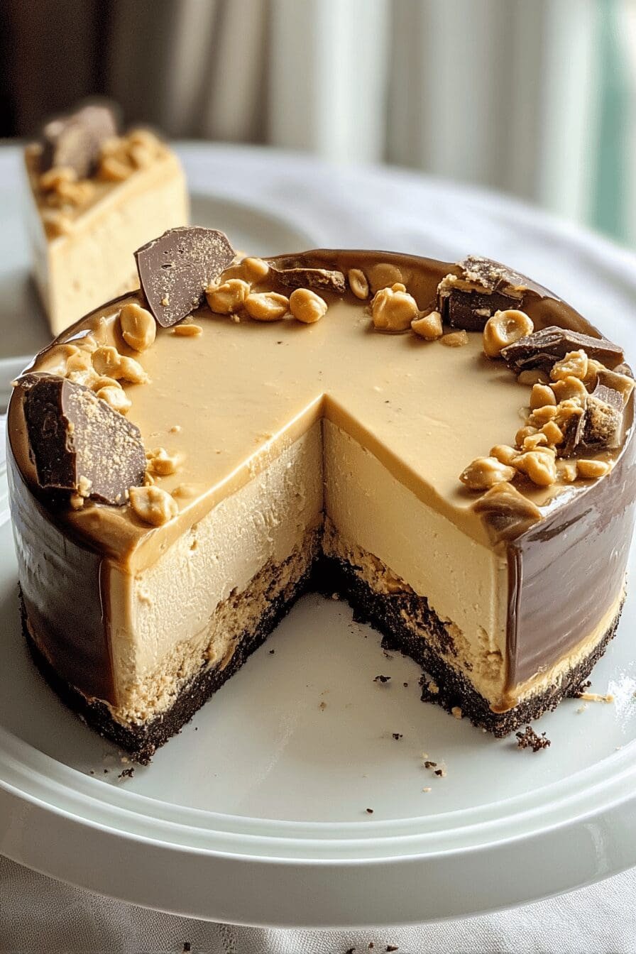 fathers day peanut butter cheesecake