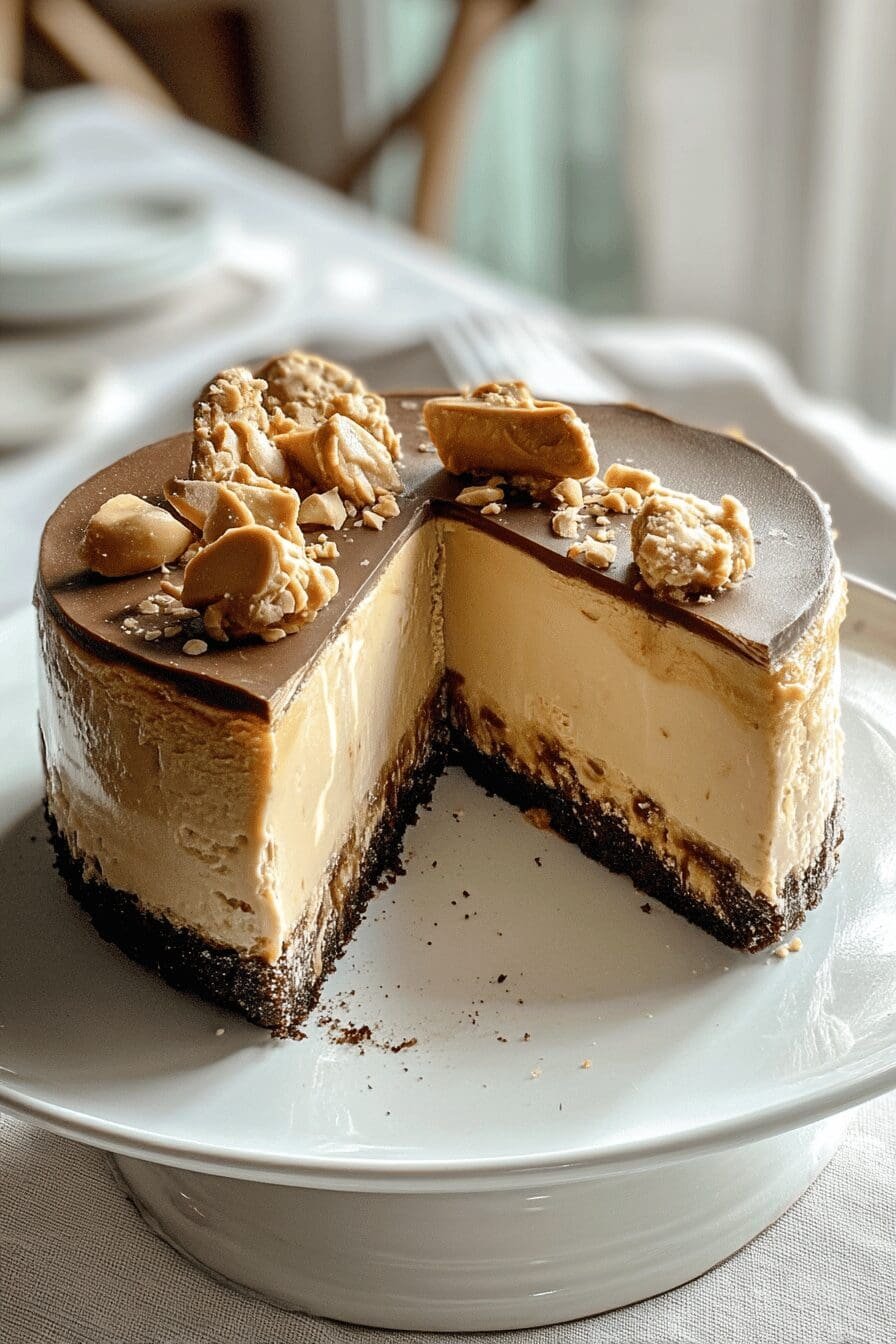 fathers day peanut butter cheesecake