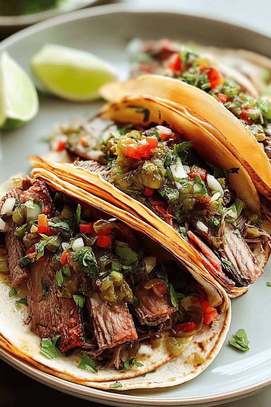 fathers day smoked brisket tacos