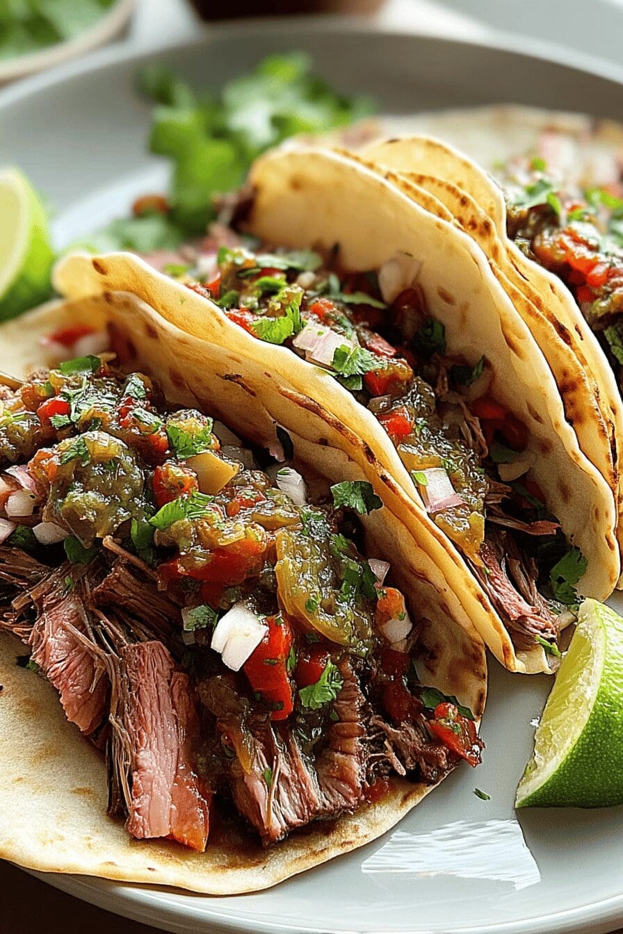 fathers day smoked brisket tacos