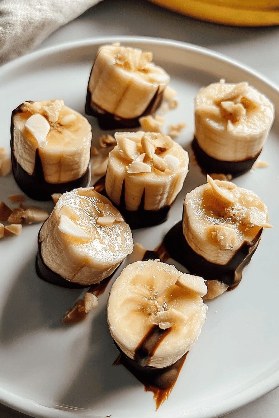 frozen banana bites