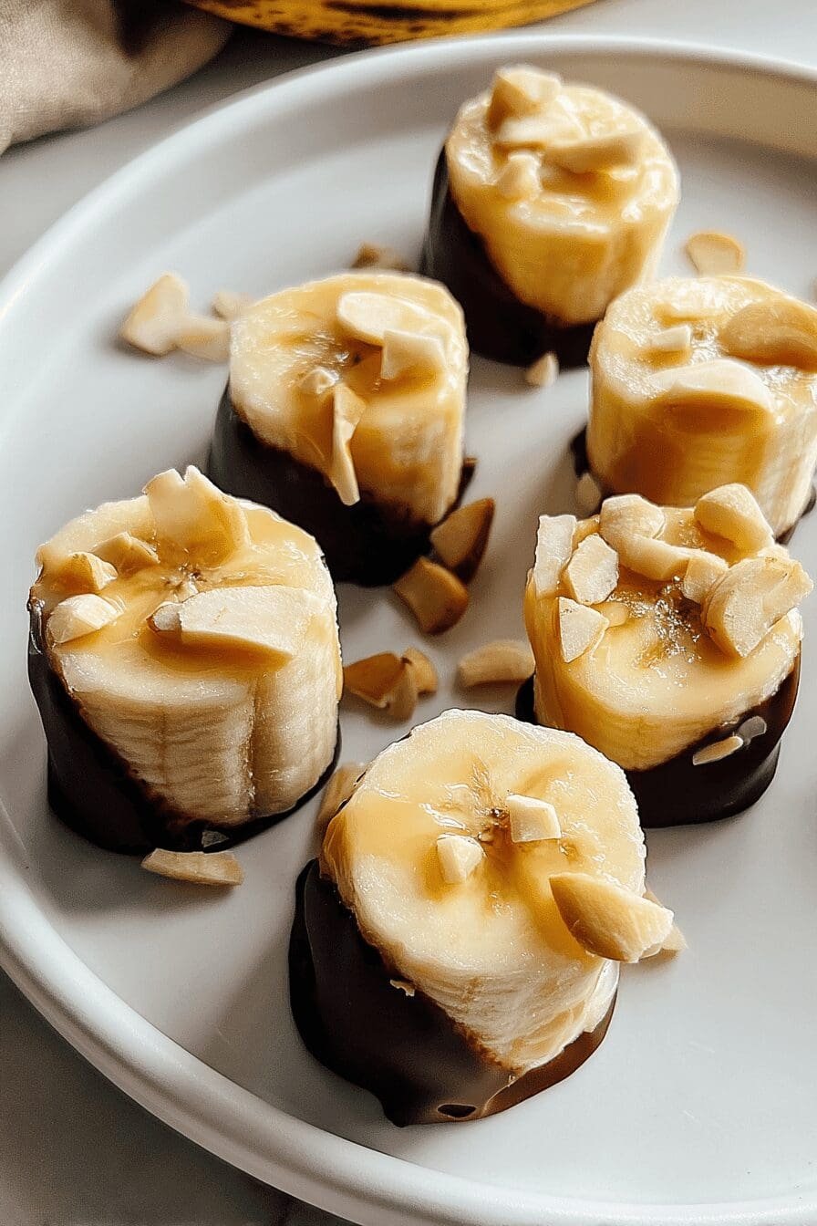 frozen banana bites
