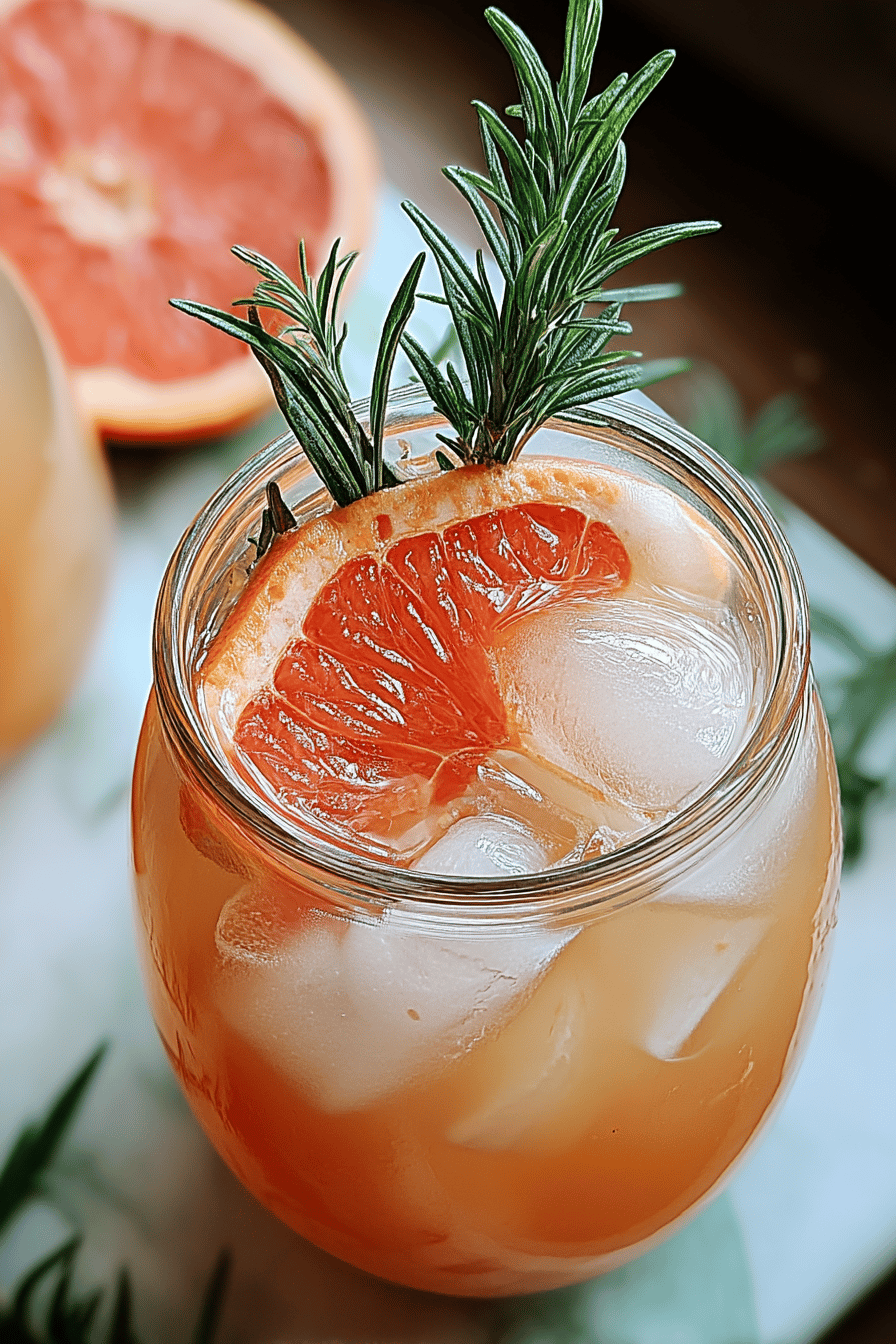 grapefruit rosemary summer drink