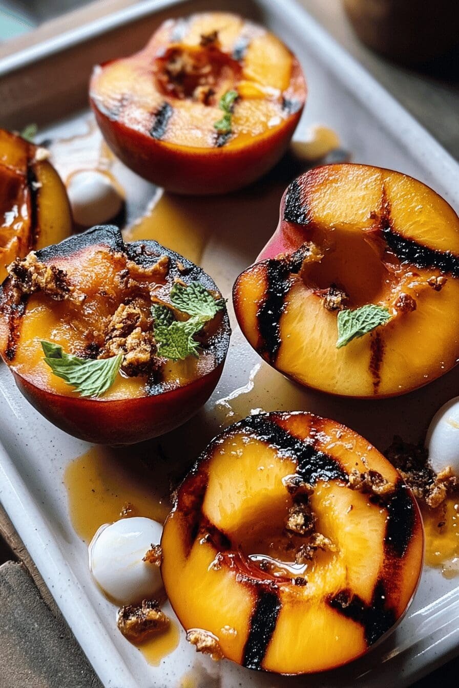 grilled nectarines