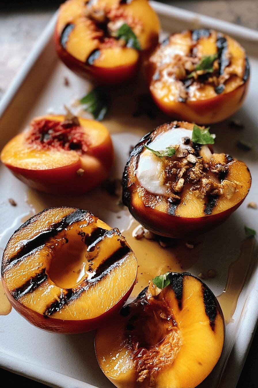 grilled nectarines