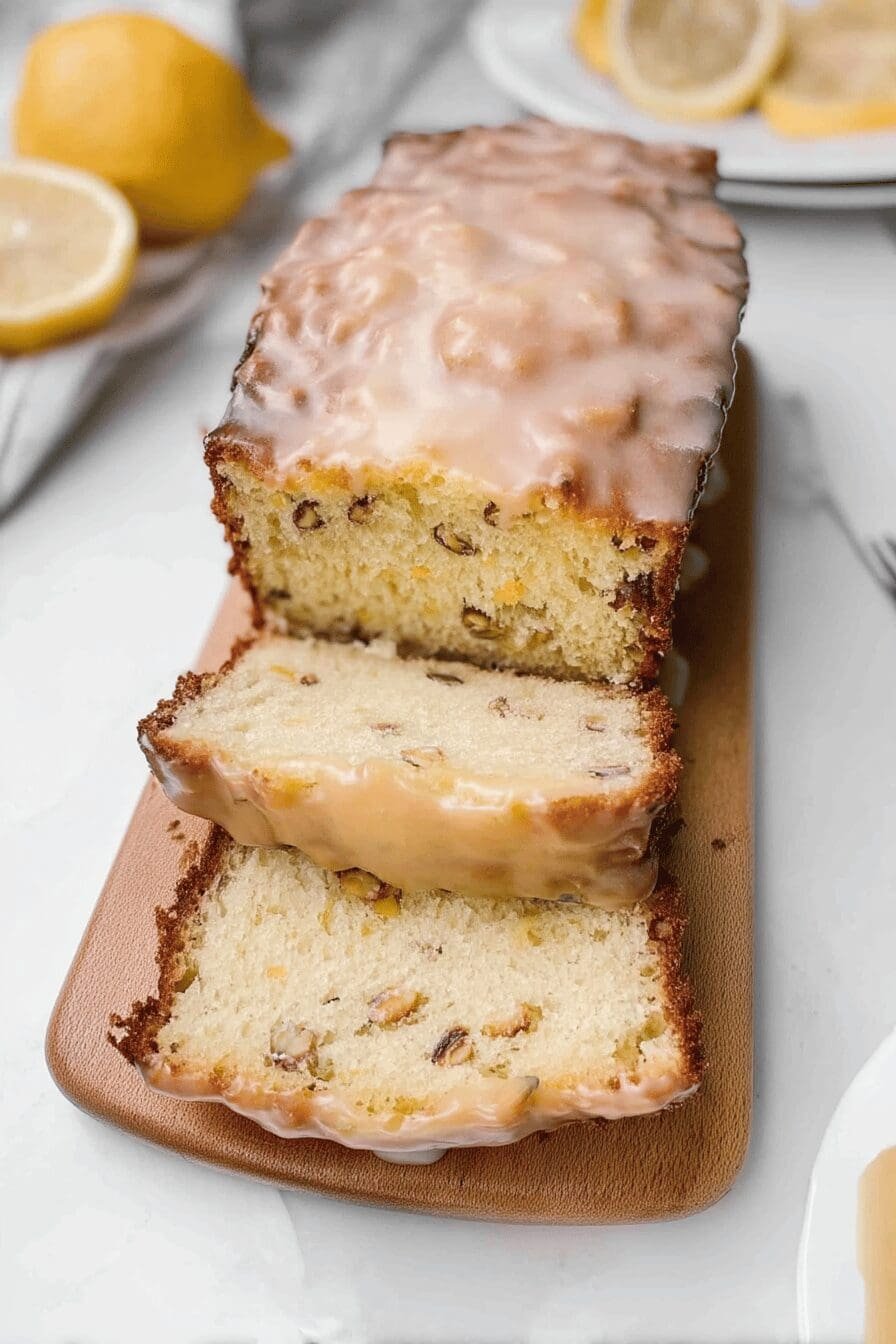 meyer lemon pistachio pound cake