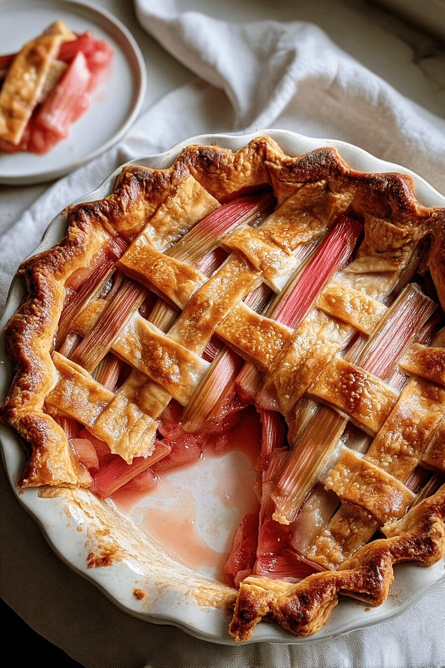 old fashioned rhubarb pie recipe