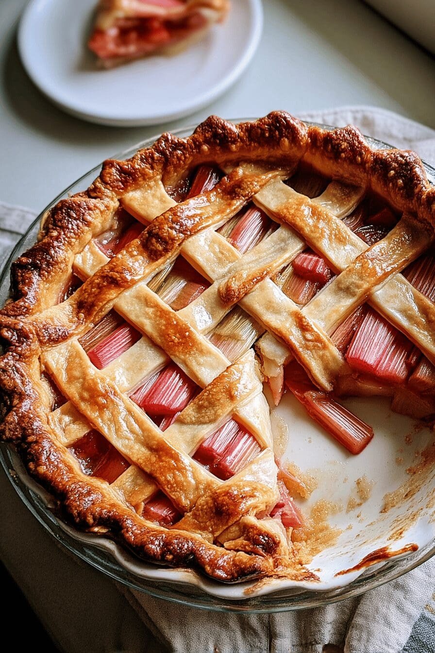 old fashioned rhubarb pie recipe