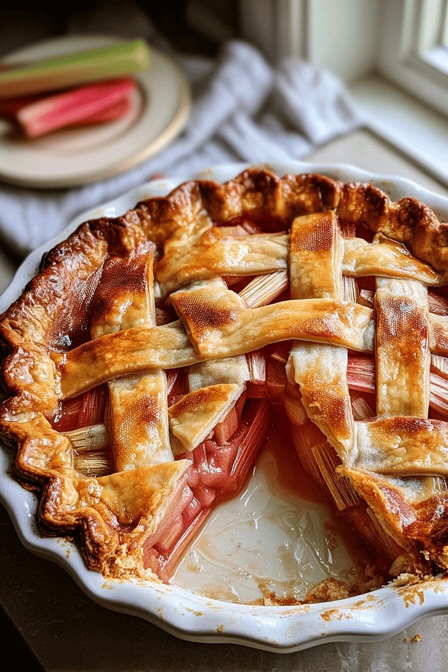 old fashioned rhubarb pie recipe