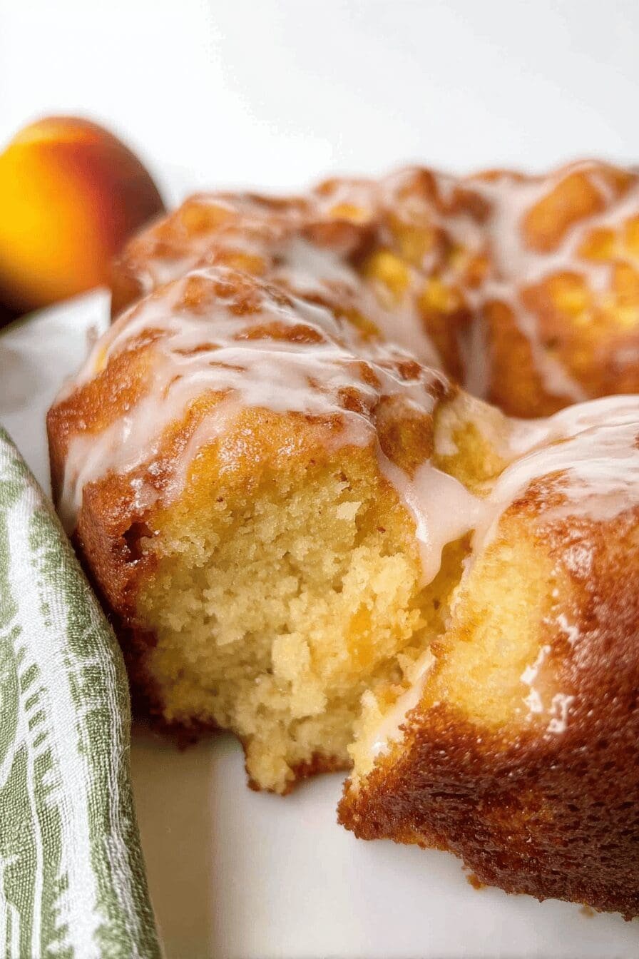 peach cobbler pound cake