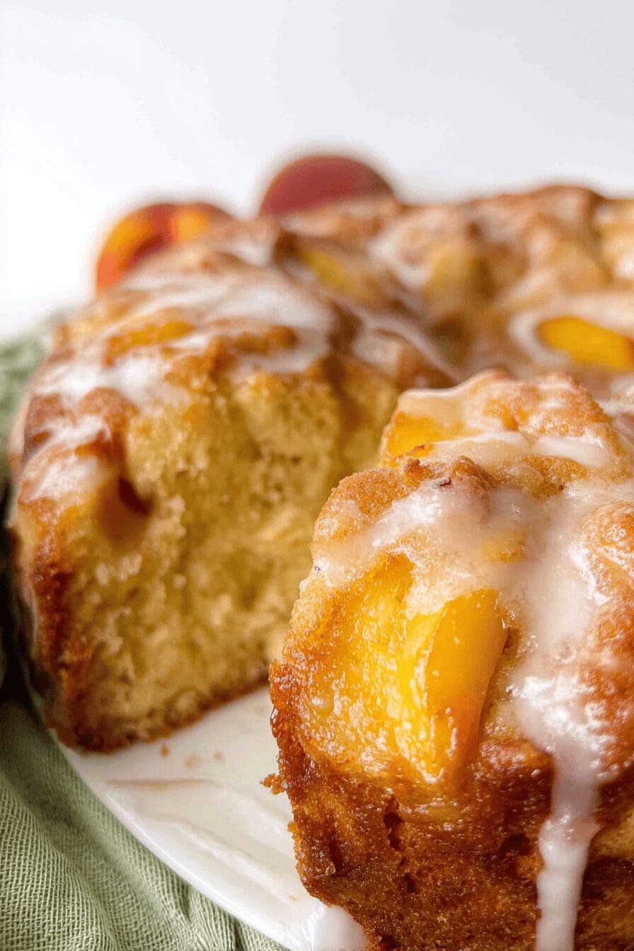 peach cobbler pound cake