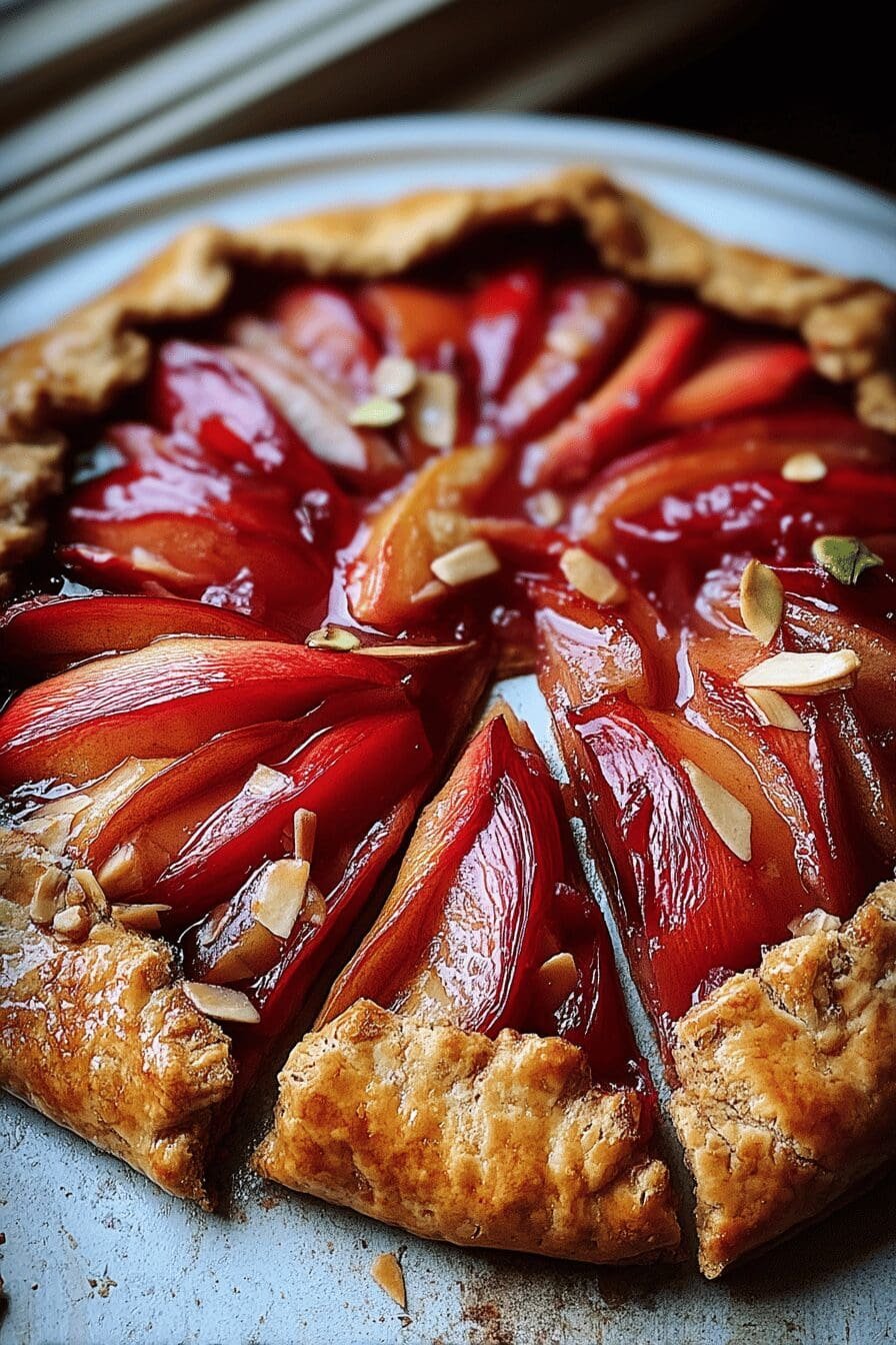 rhubarb galette