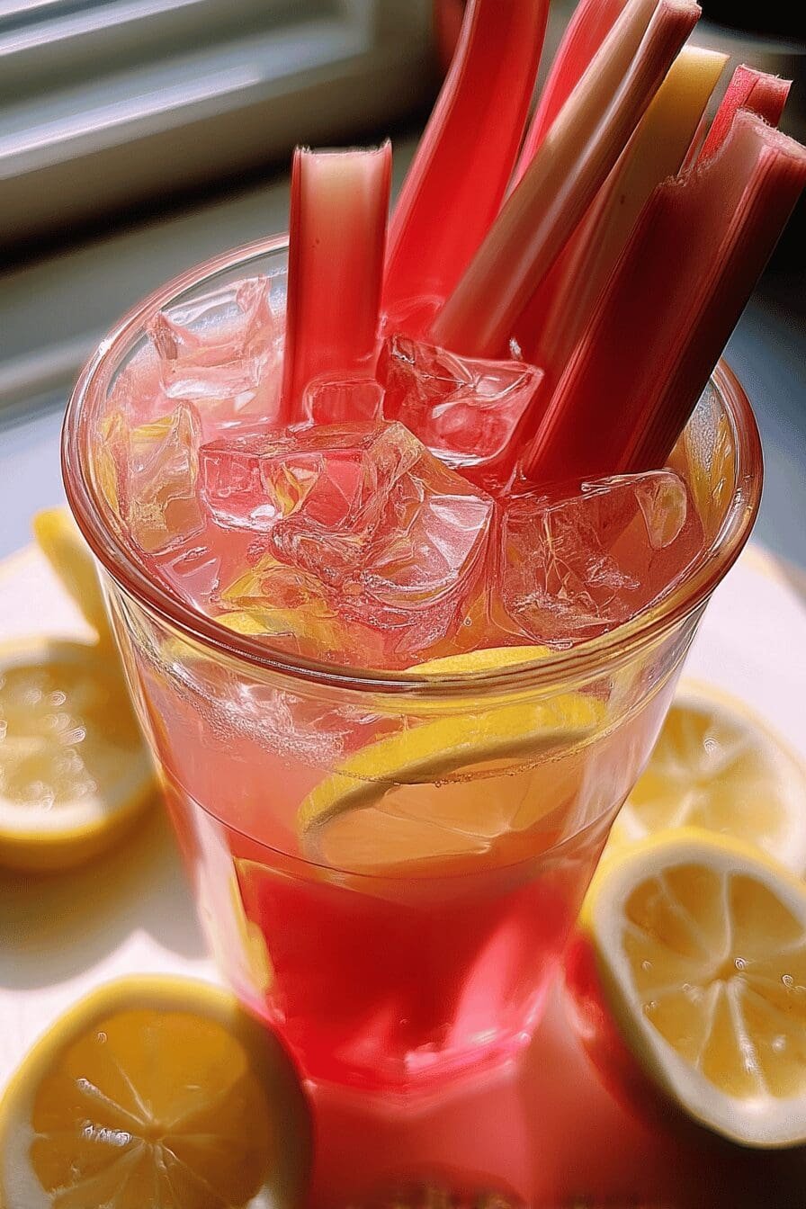 rhubarb lemonade