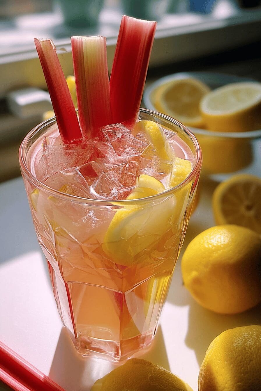 rhubarb lemonade