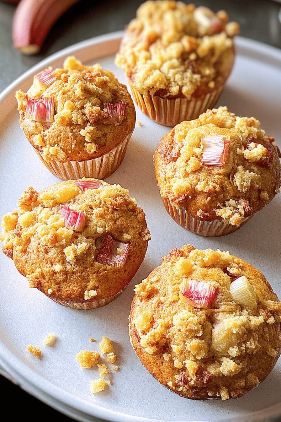 rhubarb muffins