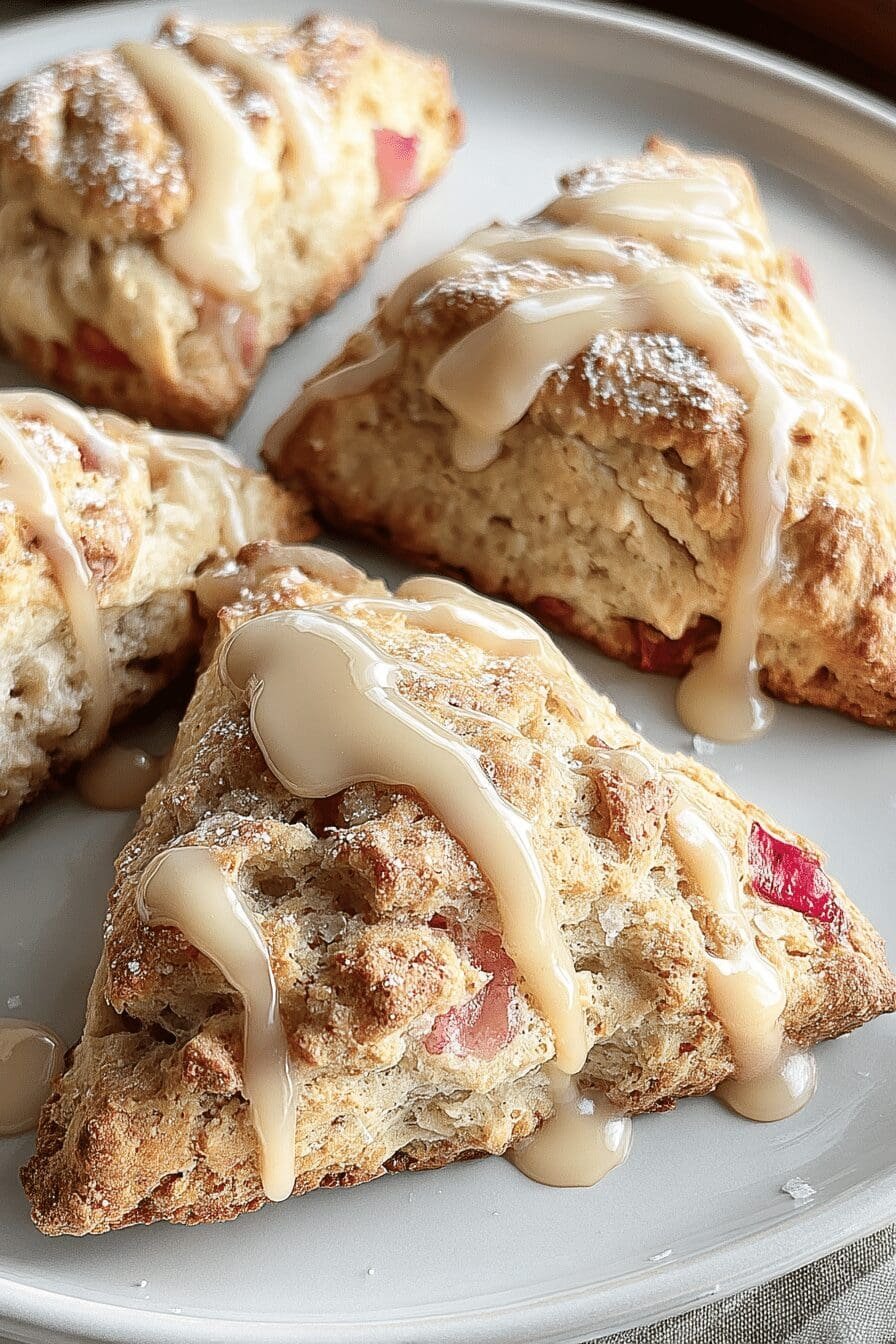 rhubarb scones
