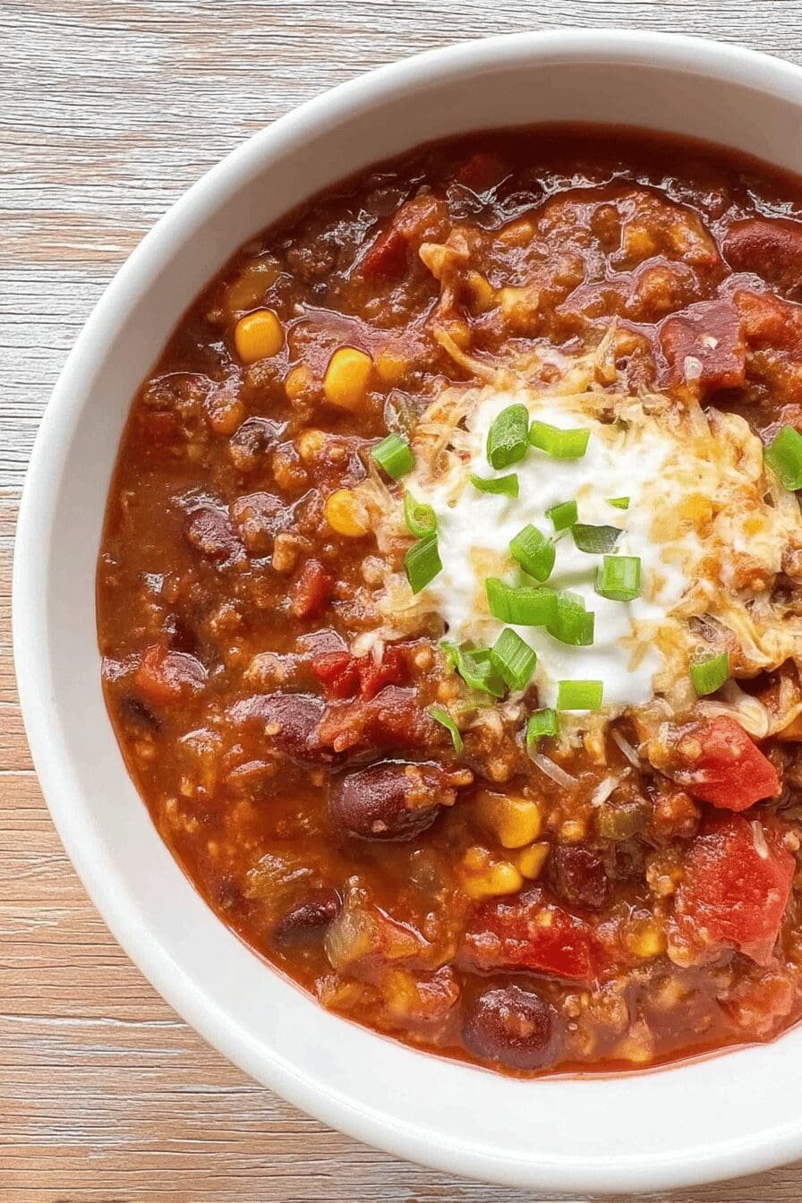 slow cooker chili