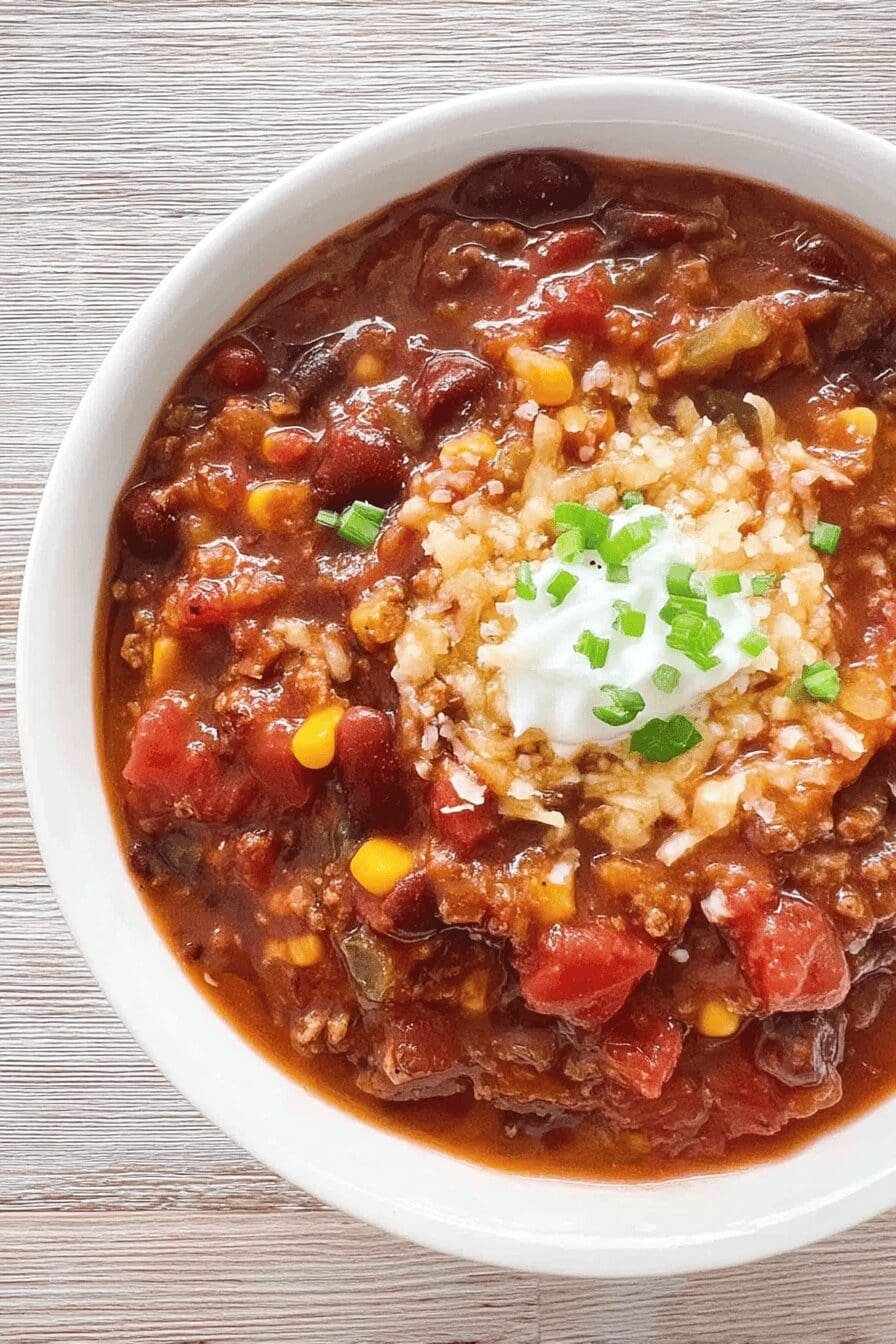 slow cooker chili