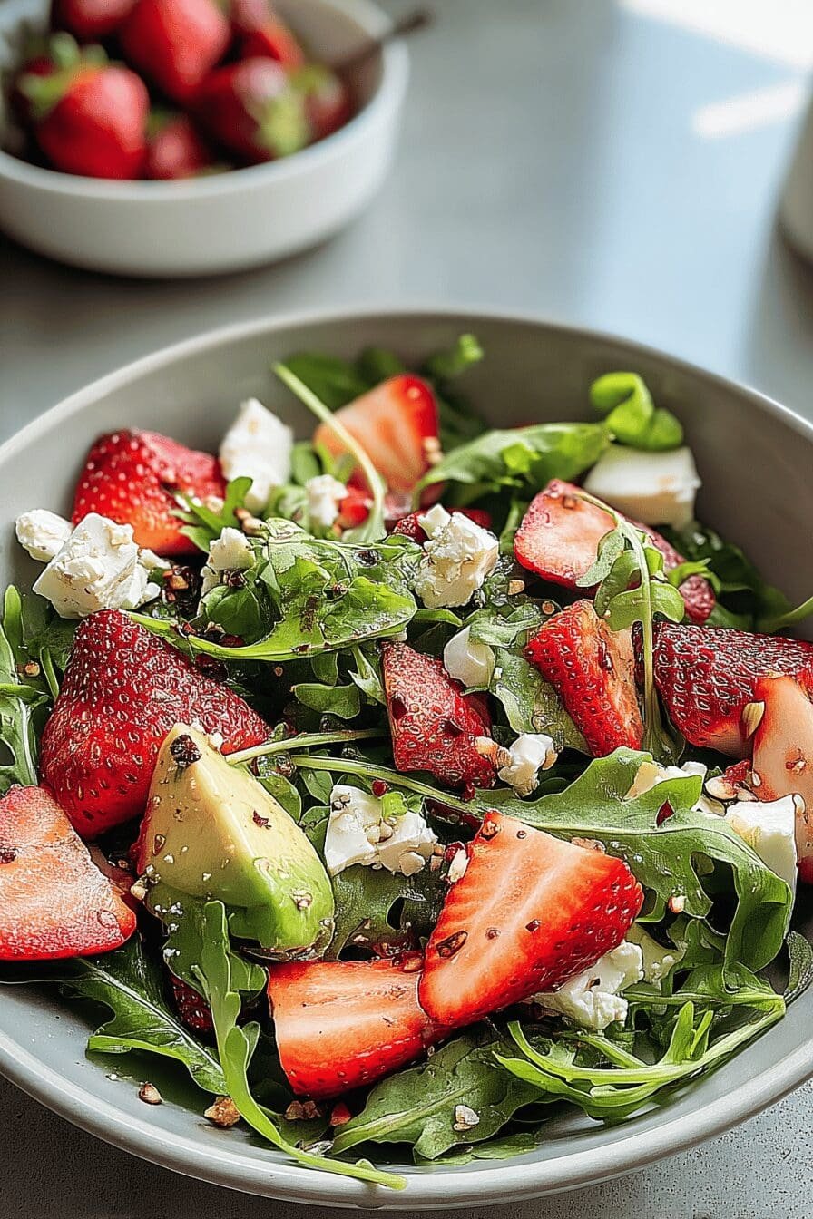 strawberry arugula salad